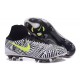 Hommes Nike Magista Obra II FG Chaussures de football Noir Blanc Jaune