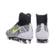 Hommes Nike Magista Obra II FG Chaussures de football Noir Blanc Jaune