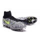 Hommes Nike Magista Obra II FG Chaussures de football Noir Blanc Jaune