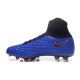 Hommes Nike Magista Obra II FG Chaussures de football Bleu Noir Orange