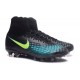 Nouvelles chaussures Nike Magista Obra II FG Football Crampons Noir Bleu Vert