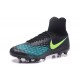 Nouvelles chaussures Nike Magista Obra II FG Football Crampons Noir Bleu Vert