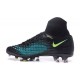 Nouvelles chaussures Nike Magista Obra II FG Football Crampons Noir Bleu Vert