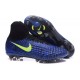 Nouvelles chaussures Nike Magista Obra II FG Football Crampons Bleu Noir Volt