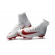 2016 Nouveau Chaussures de Football Mercurial Superfly V FG Blanc Rouge