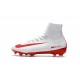 2016 Nouveau Chaussures de Football Mercurial Superfly V FG Blanc Rouge