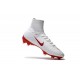 2016 Nouveau Chaussures de Football Mercurial Superfly V FG Blanc Rouge