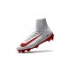 2016 Nouveau Chaussures de Football Mercurial Superfly V FG Blanc Rouge