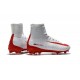 2016 Nouveau Chaussures de Football Mercurial Superfly V FG Blanc Rouge