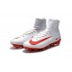 2016 Nouveau Chaussures de Football Mercurial Superfly V FG Blanc Rouge