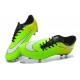 Pas Cher Crampons Nike Hypervenom Phantom FG Vert Jaune Noir