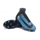 2016 Nouveau Chaussures de Football Mercurial Superfly V FG Manchester City FC Noir Bleu