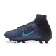 2016 Nouveau Chaussures de Football Mercurial Superfly V FG Manchester City FC Noir Bleu