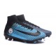 2016 Nouveau Chaussures de Football Mercurial Superfly V FG Manchester City FC Noir Bleu