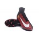 2016 Nouveau Chaussures de Football Mercurial Superfly V FG Manchester United Football Club Rouge Noir Blanc