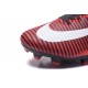 2016 Nouveau Chaussures de Football Mercurial Superfly V FG Manchester United Football Club Rouge Noir Blanc