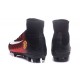 2016 Nouveau Chaussures de Football Mercurial Superfly V FG Manchester United Football Club Rouge Noir Blanc