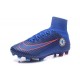 2016 Nouveau Chaussures de Football Mercurial Superfly V FG Chelsea FC Bleu Orange
