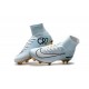 Nouveau Chaussures de Football Mercurial Superfly V FG pour Hommes CR7 Vitórias Blanc Or Noir