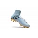 Nouveau Chaussures de Football Mercurial Superfly V FG pour Hommes CR7 Vitórias Blanc Or Noir