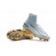 Nouveau Chaussures de Football Mercurial Superfly V FG pour Hommes CR7 Vitórias Blanc Or Noir