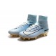 Nouveau Chaussures de Football Mercurial Superfly V FG pour Hommes CR7 Vitórias Blanc Or Noir