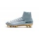 Nouveau Chaussures de Football Mercurial Superfly V FG pour Hommes CR7 Vitórias Blanc Or Noir