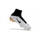 Nouveau Chaussures de Football Mercurial Superfly V FG pour Hommes Blanc Or Noir