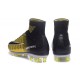 Nouveau Chaussures de Football Mercurial Superfly V FG pour Hommes Jaune Noir Blanc