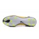 Nouveau Chaussures de Football Mercurial Superfly V FG pour Hommes Jaune Noir Blanc