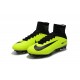 Nouveau Chaussures de Football Mercurial Superfly V FG pour Hommes Volt Noir