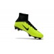 Nouveau Chaussures de Football Mercurial Superfly V FG pour Hommes Volt Noir