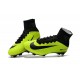 Nouveau Chaussures de Football Mercurial Superfly V FG pour Hommes Volt Noir