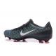 Nouvelles Nike Mercurial Vapor 11 FG Crampons de Football pour Hommes Noir Blanc Vert Électrique