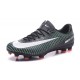 Nouvelles Nike Mercurial Vapor 11 FG Crampons de Football pour Hommes Noir Blanc Vert Électrique