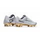 Nouvelles Nike Mercurial Vapor 11 FG Crampons de Football pour Hommes CR7 Vitórias Blanc Or Noir