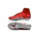 Nouvelles chaussures Nike HyperVenom Phantom II FG Football Crampons Rouge Argent