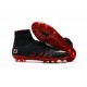 Hommes Nike HyperVenom Phantom II FG Chaussures de football Pas Cher - Jordan Noir Rouge Blanc