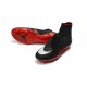 Hommes Nike HyperVenom Phantom II FG Chaussures de football Pas Cher - Jordan Noir Rouge Blanc