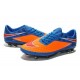 2014/2015 Nike Hypervenom Phantom FG Homme Bleu Orange Pack de Réflexion