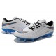 Coupe du monde 2014 Crampons Nike Hypervenom Phantom FG Blanc Bleu Pack de Réflexion