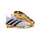 Nouveau Adidas Ace16+ Purecontrol FG/AG Chaussures de Football Blanc Or Noir