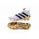 Nouveau Adidas Ace16+ Purecontrol FG/AG Chaussures de Football Blanc Or Noir