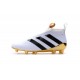 Nouveau Adidas Ace16+ Purecontrol FG/AG Chaussures de Football Blanc Or Noir