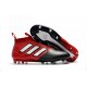 Nouveau Adidas Ace17+ Purecontrol FG/AG Chaussures de Football Blanc Rouge Noir