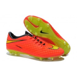 Nouvelle Chaussure Homme Nike Hypervenom Phantom FG Orange Jaune