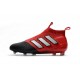 Nouveau Adidas Ace17+ Purecontrol FG/AG Chaussures de Football Blanc Rouge Noir