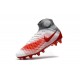 Nouvelles Crampons foot Nike Magista Obra II FG Blanc Rouge