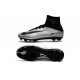 Nouveau Chaussures de Football Mercurial Superfly V FG pour Hommes Argent Noir