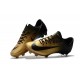 Nouvelles Nike Mercurial Vapor 11 FG Crampons de Football pour Hommes Or Noir 